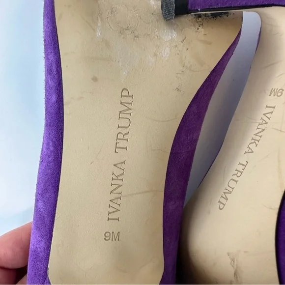Ivanka Trump purple suede pumps women’s size 9M - Picture 14 of 16